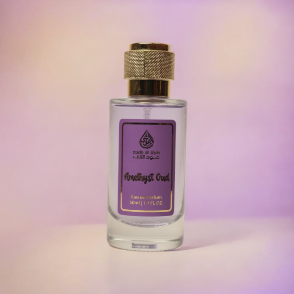 Amethyst Oud by Oudh Al Shab – A Luxurious Amber Woody Fragrance Top Notes: Agarwood (Oud), Saffron, Pink Pepper, Orange Middle Notes: Amber, Floral Notes Base Notes: Leather, Musk, Patchouli, Vanilla